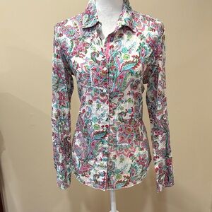 Vibrant Paisley Button Down Shirt